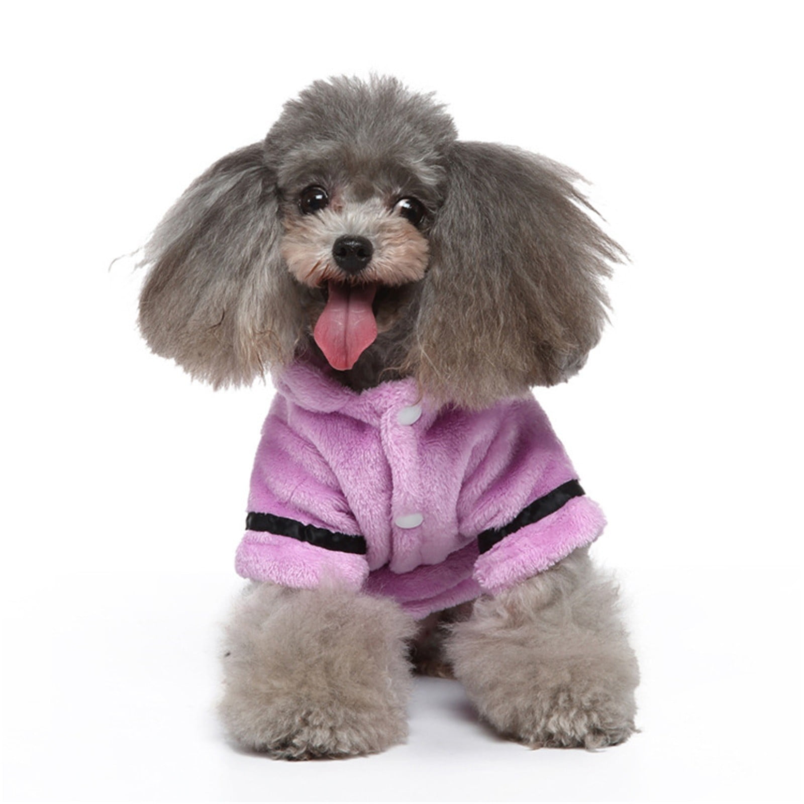LGCASL Pet Bathrobes, Pajamas Clearance! Dog Cat Bathrobe Pet Clothes Hotel Bath Towel Pet Bathrobe Nightgown Pajamas (Army Green, L) XL Purple - Image 5