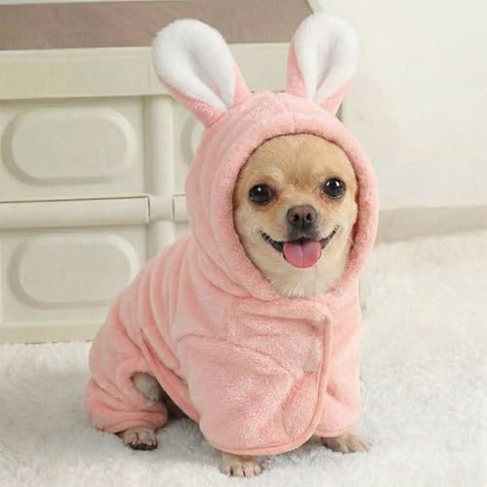 LGCASL 2026 New Puppy Bathrobe with Hood, Dog Bathrobe Absorbent Towel for Small Dogs Fast Drying Dog Robe Coat with Hood Puppy Towel Wrap Pet Grooming After Shower (Blue, Xs) XS Pink - Image 5