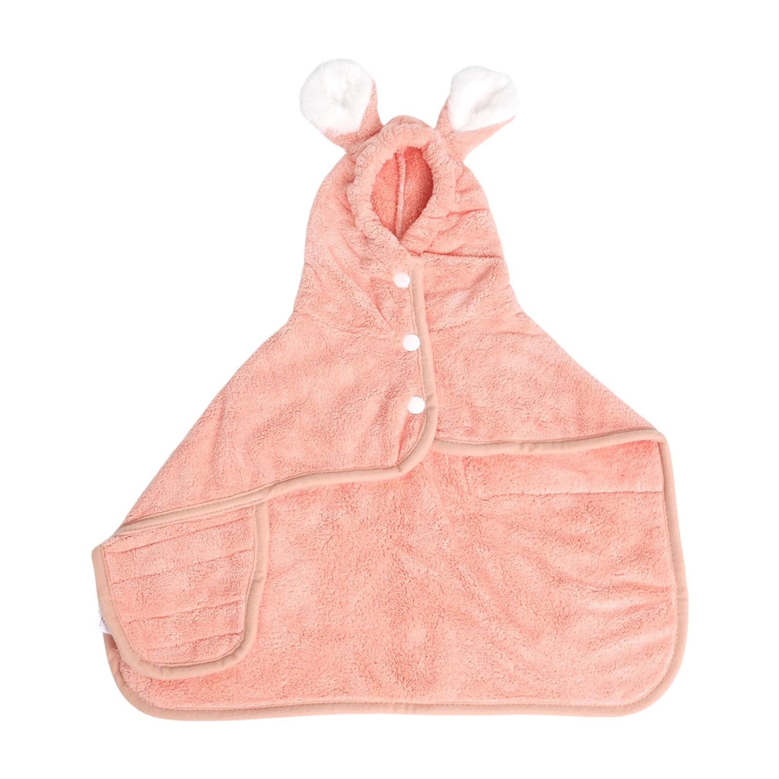LGCASL 2026 New Puppy Bathrobe with Hood, Dog Bathrobe Absorbent Towel for Small Dogs Fast Drying Dog Robe Coat with Hood Puppy Towel Wrap Pet Grooming After Shower (Blue, Xs) M Pink - Image 1