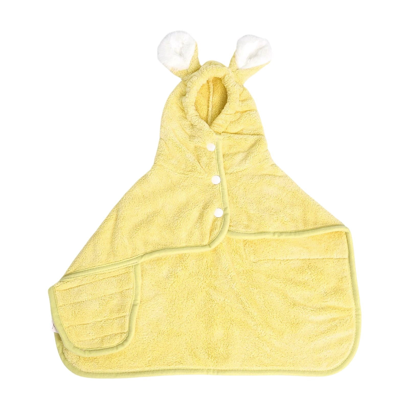 LGCASL 2026 New Puppy Bathrobe with Hood, Dog Bathrobe Absorbent Towel for Small Dogs Fast Drying Dog Robe Coat with Hood Puppy Towel Wrap Pet Grooming After Shower (Blue, Xs) S Yellow - Image 1