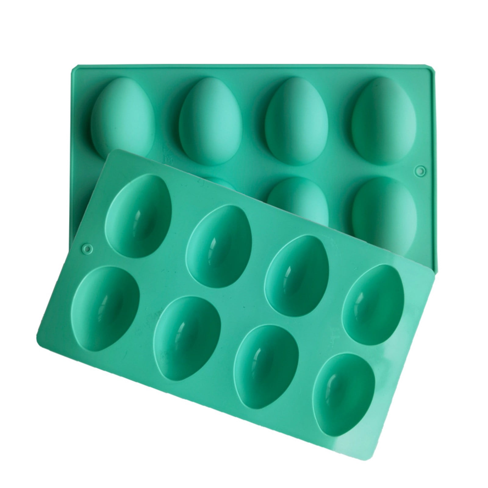 LGCASL Silicone Egg Shaped Molds, Egg Shaped Silicone Molds for Baking Easter Egg Shaped Silicone Baking Grade Non Stick Egg Shaped Easter Homemade Baking Tools Beige Pink - Image 5