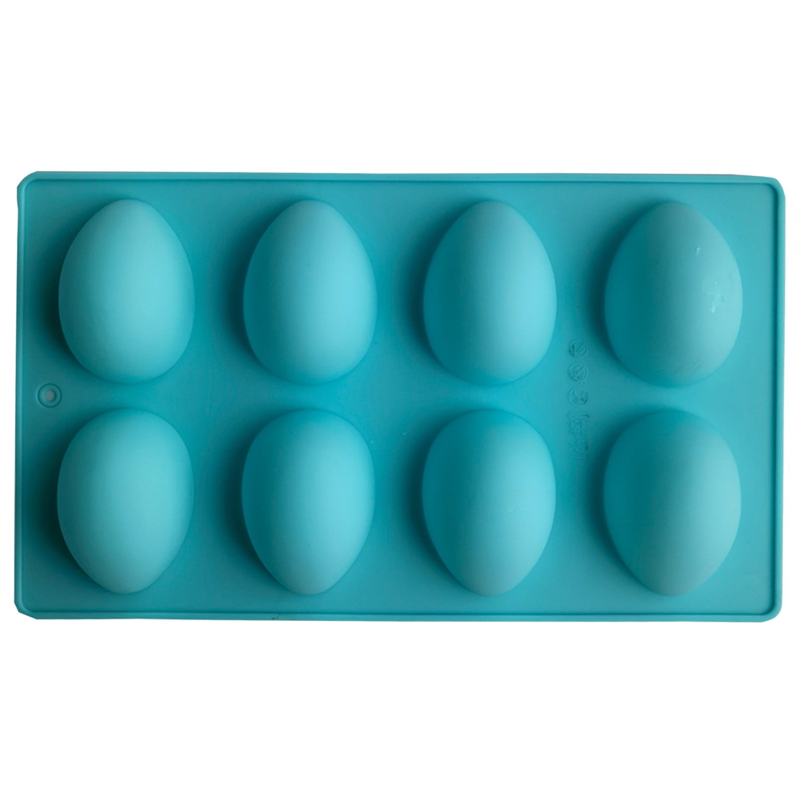 LGCASL Silicone Egg Shaped Molds, Egg Shaped Silicone Molds for Baking Easter Egg Shaped Silicone Baking Grade Non Stick Egg Shaped Easter Homemade Baking Tools Blue - Image 1
