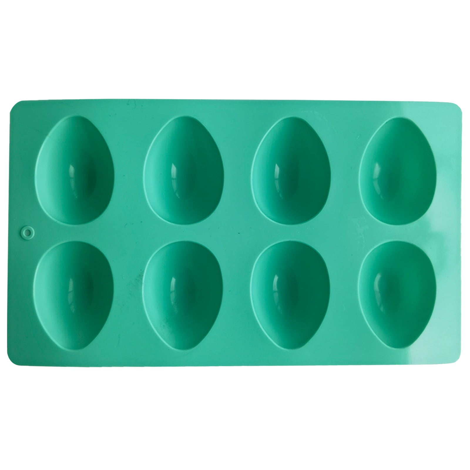 LGCASL Silicone Egg Shaped Molds, Egg Shaped Silicone Molds for Baking Easter Egg Shaped Silicone Baking Grade Non Stick Egg Shaped Easter Homemade Baking Tools Green - Image 1