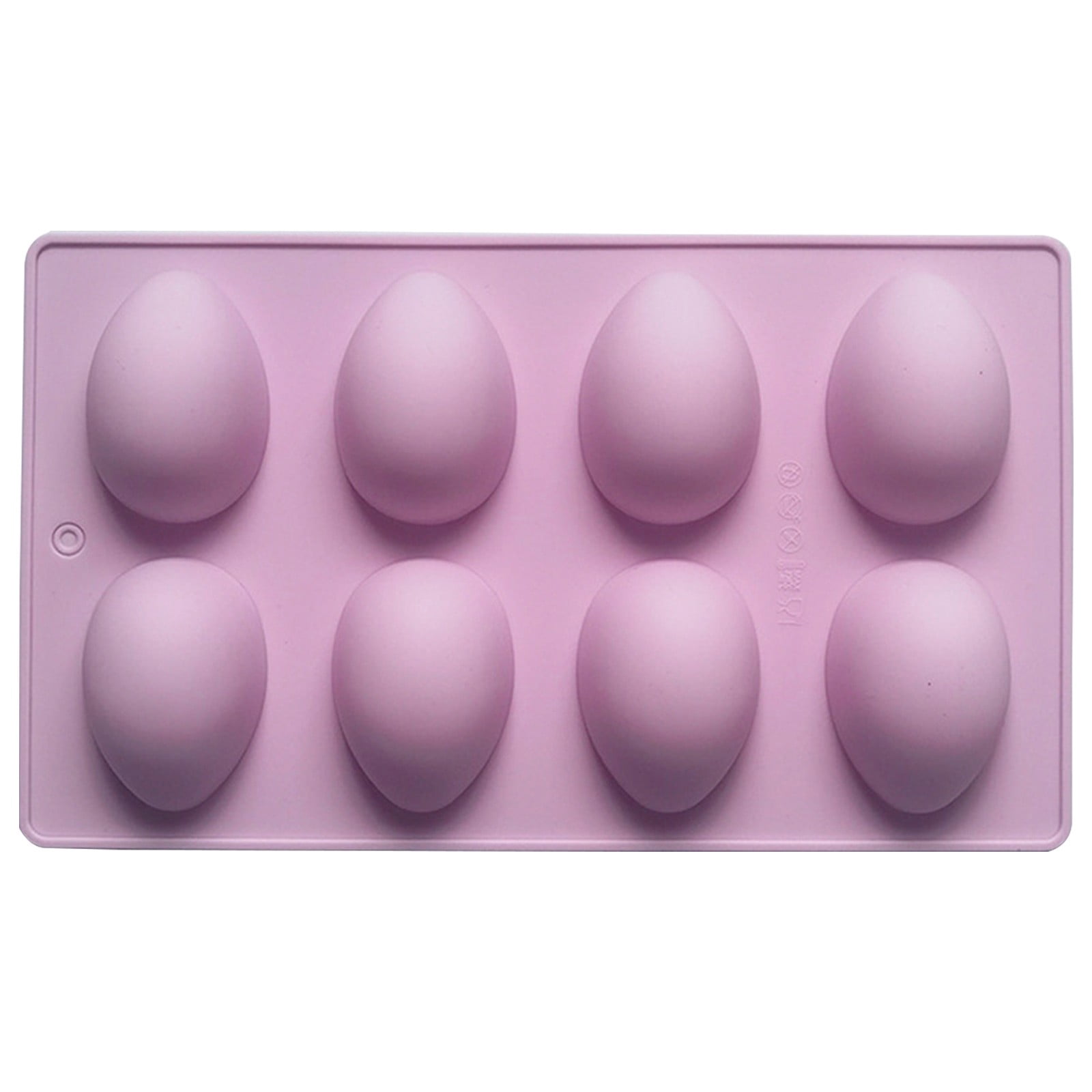 LGCASL Silicone Egg Shaped Molds, Egg Shaped Silicone Molds for Baking Easter Egg Shaped Silicone Baking Grade Non Stick Egg Shaped Easter Homemade Baking Tools Purple - Image 1