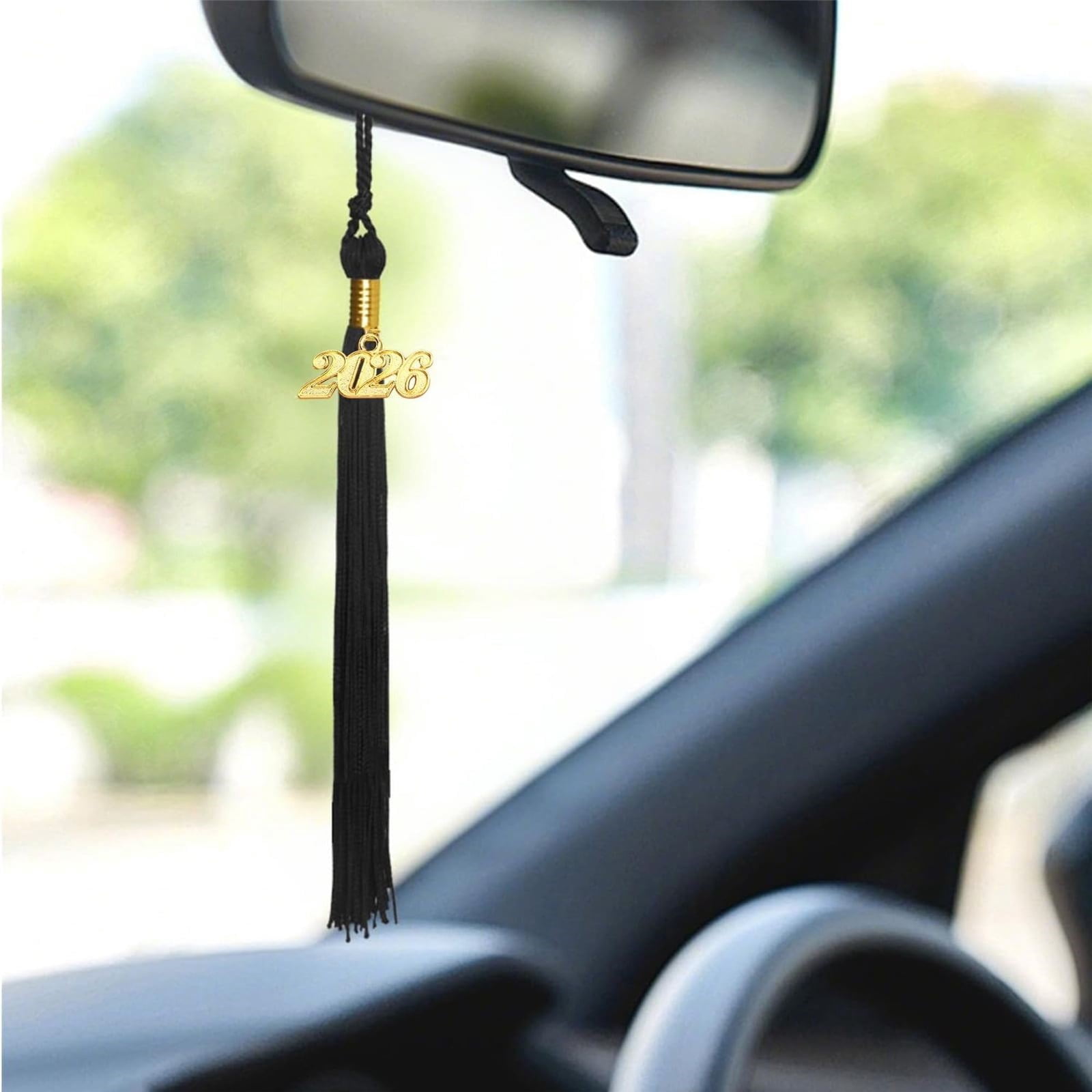 LGCASL 2026 Tassel Graduation, White Graduation Tassel, Tassel Charms for Graduations Cap Decorations, Tassels Memorial Grad Cords Class of 2026 High School Graduate Hat Ceremonies Accessories 2pcs 2026 Graduation Season Hat Tassel Pendant Yellowish-black - Image 6