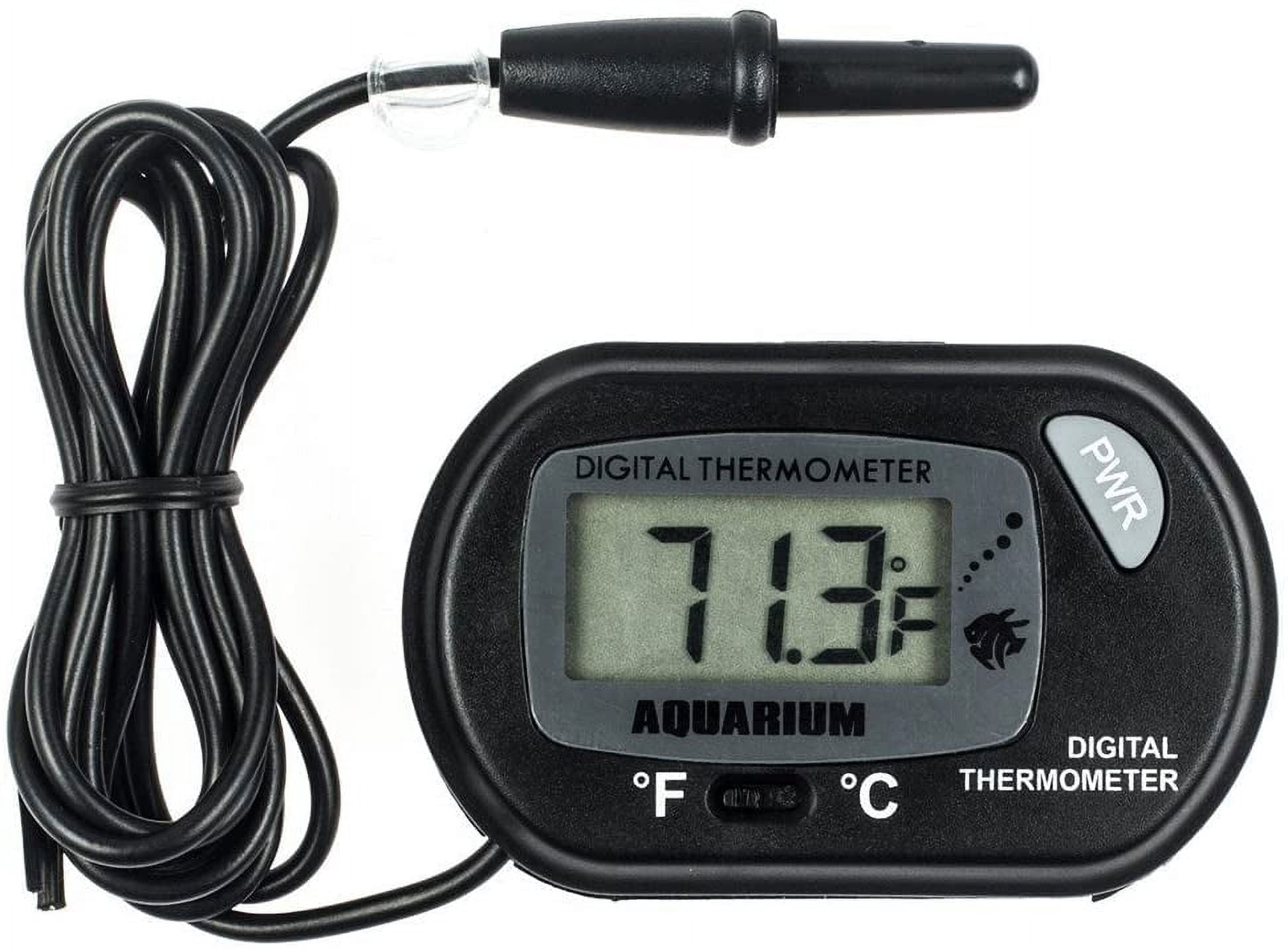 LCD Digital Aquarium Thermometer Fish Tank Water Terrarium Temperature - Image 1