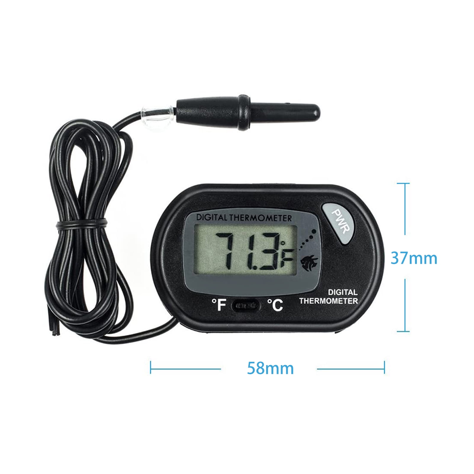 LCD Digital Aquarium Thermometer Fish Tank Water Terrarium Temperature - Image 6