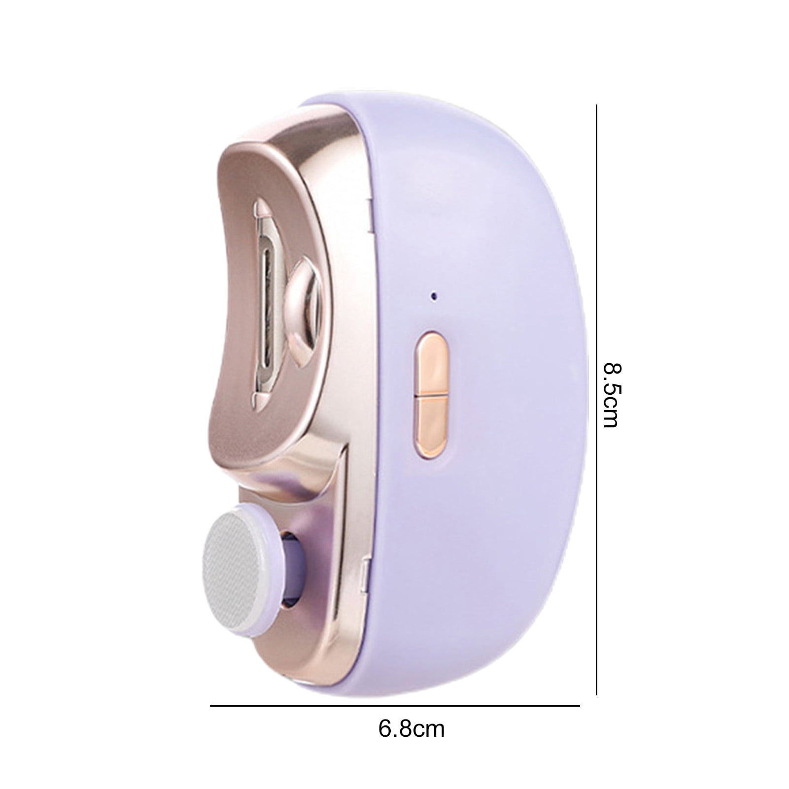 Electric Automatic Nail Clipper with Light Fingernail Cutter and Polisher 2in1 Nail Scraps Storage Rechargeable Safety Fingernail Trimmer for Baby Seniors Adult Gift Purple - Image 4