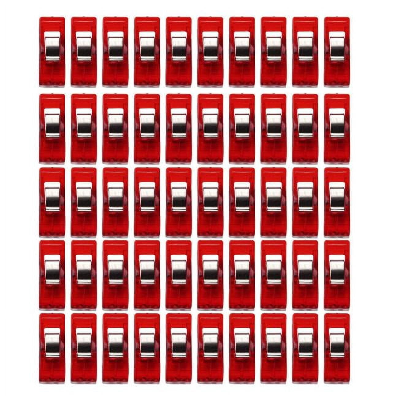 WQQZJJ Office Supplies 50 PCS Clear Sewing Craft Quilt Binding Plastic Clips Clamps Pack RD Up To 40% Off Home on Clearance - Image 2