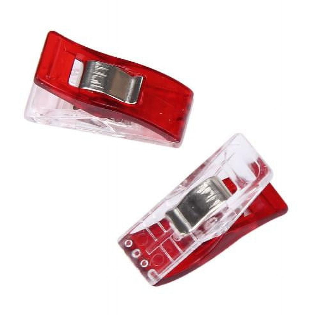 WQQZJJ Office Supplies 50 PCS Clear Sewing Craft Quilt Binding Plastic Clips Clamps Pack RD Up To 40% Off Home on Clearance - Image 3