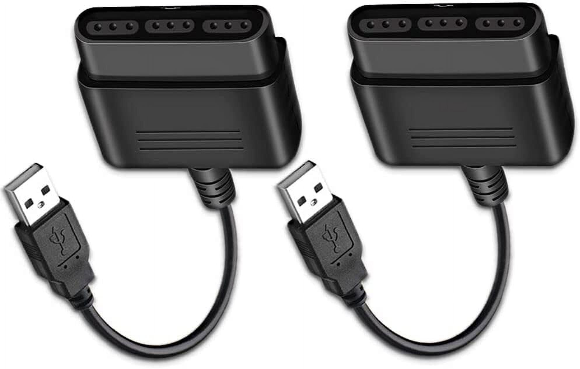 For PS2 Controller to USB Adapter Converter Cable (2 PACK) - Image 1