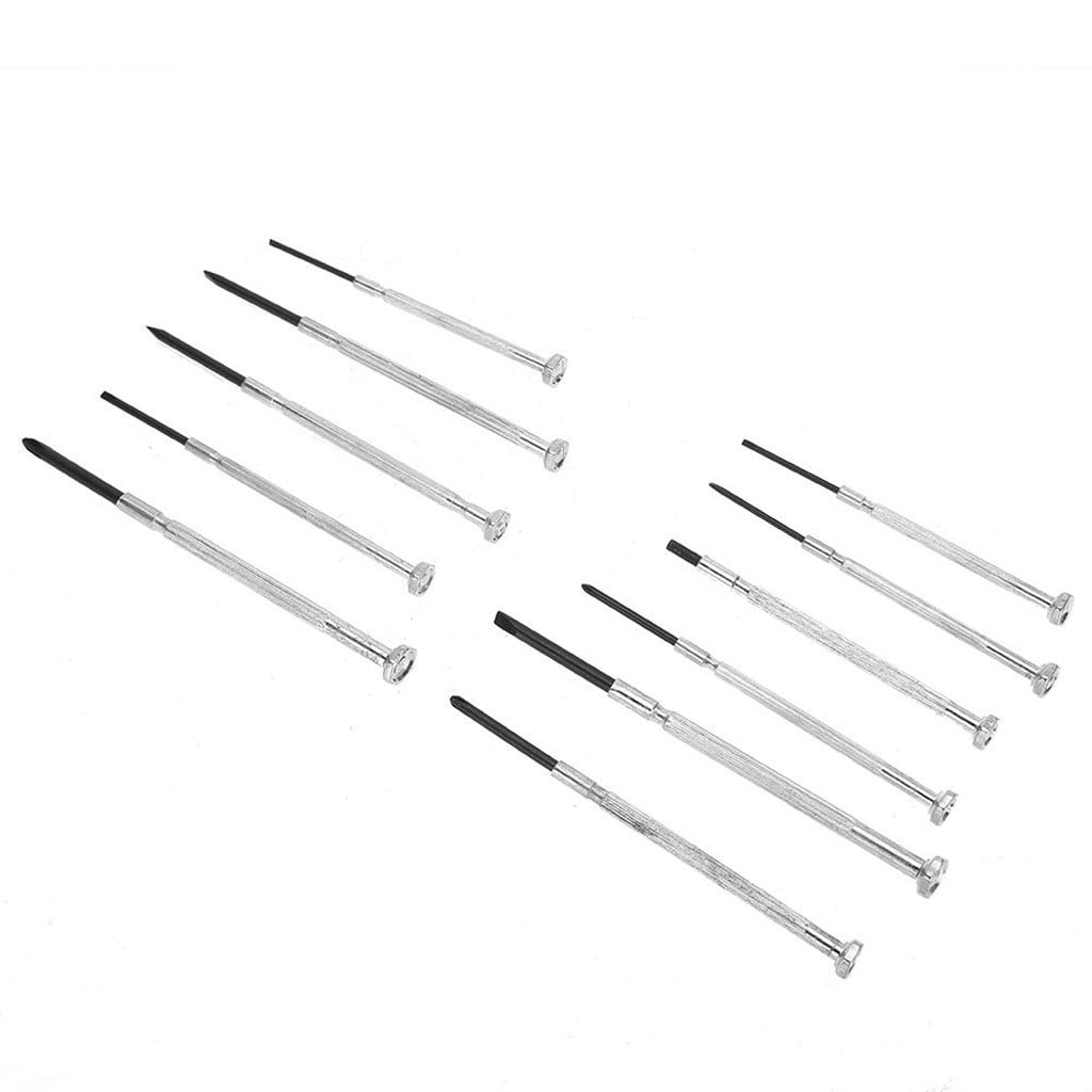 Eguiwyn Mini Watch Alloy Tools Screwdriver 11pcs Precision Kit Screw Set Tools & Home Improvement As Shown - Image 3