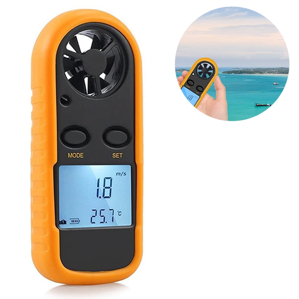 GM816 Digital Anemometer Wind-Speed Gauge Meter LCD Handheld Airflow Windmeter Thermometer - Image 7