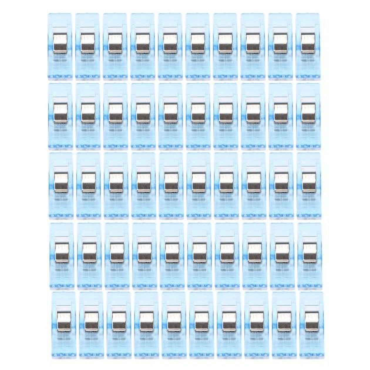 WQQZJJ Office Supplies 50 PCS Clear Sewing Craft Quilt Binding Plastic Clips Clamps Pack BU Up To 40% Off Home on Clearance - Image 2