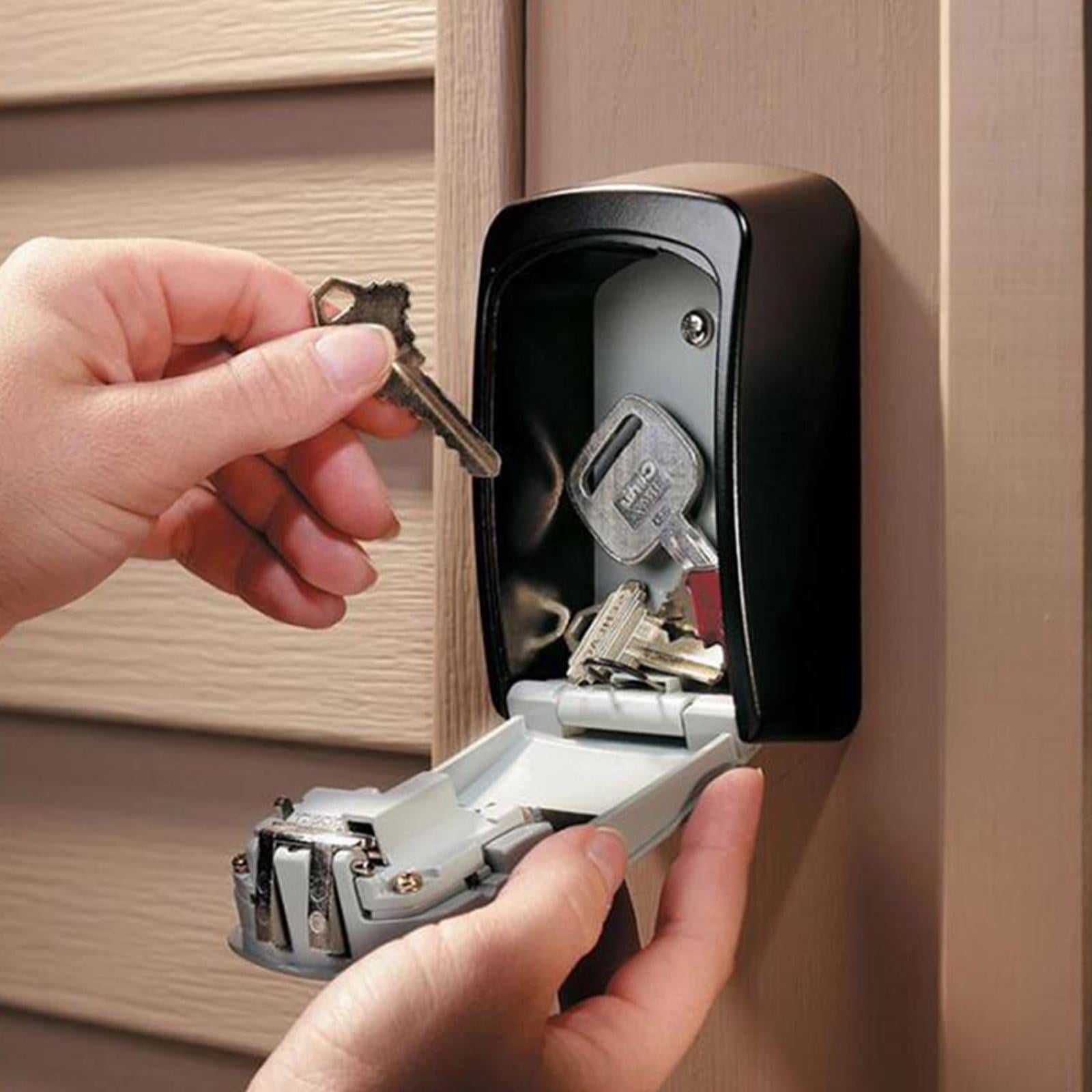 Misterolina Wall Mount 4 Digits Combination Waterproof Outdoor Key Hider Safe, Black/Gray, 11.5 X 9.5 X 4 cm - Image 1