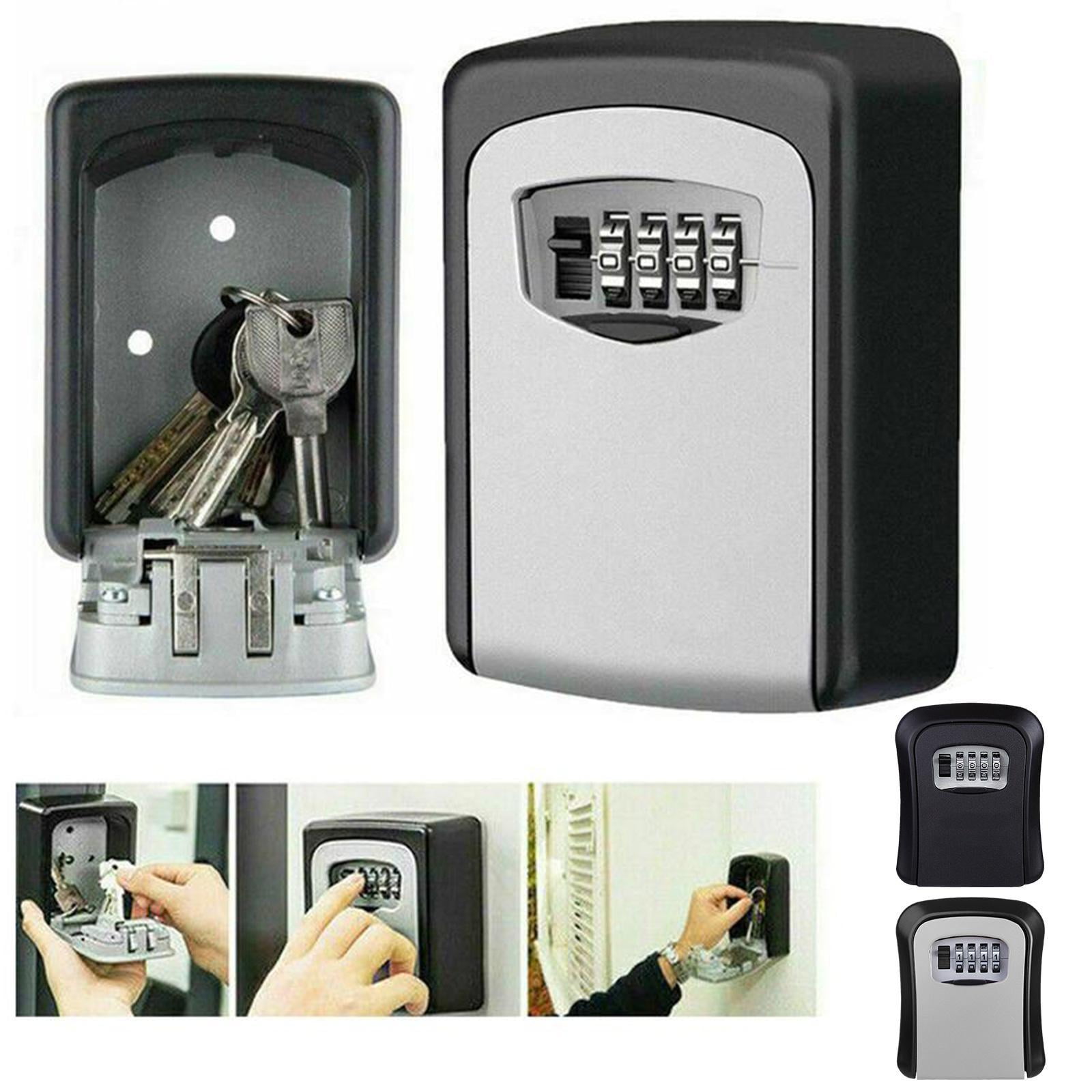 Misterolina Wall Mount 4 Digits Combination Waterproof Outdoor Key Hider Safe, Black/Gray, 11.5 X 9.5 X 4 cm - Image 2