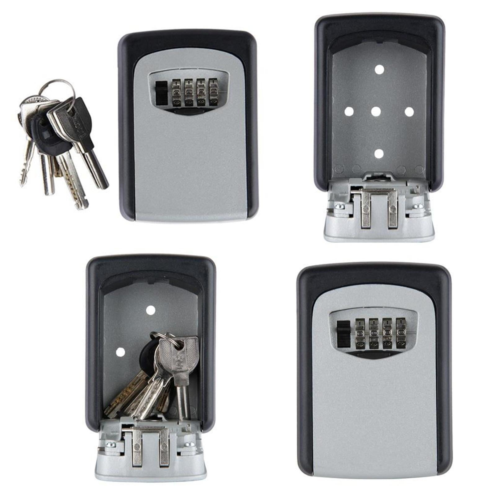 Misterolina Wall Mount 4 Digits Combination Waterproof Outdoor Key Hider Safe, Black/Gray, 11.5 X 9.5 X 4 cm - Image 3