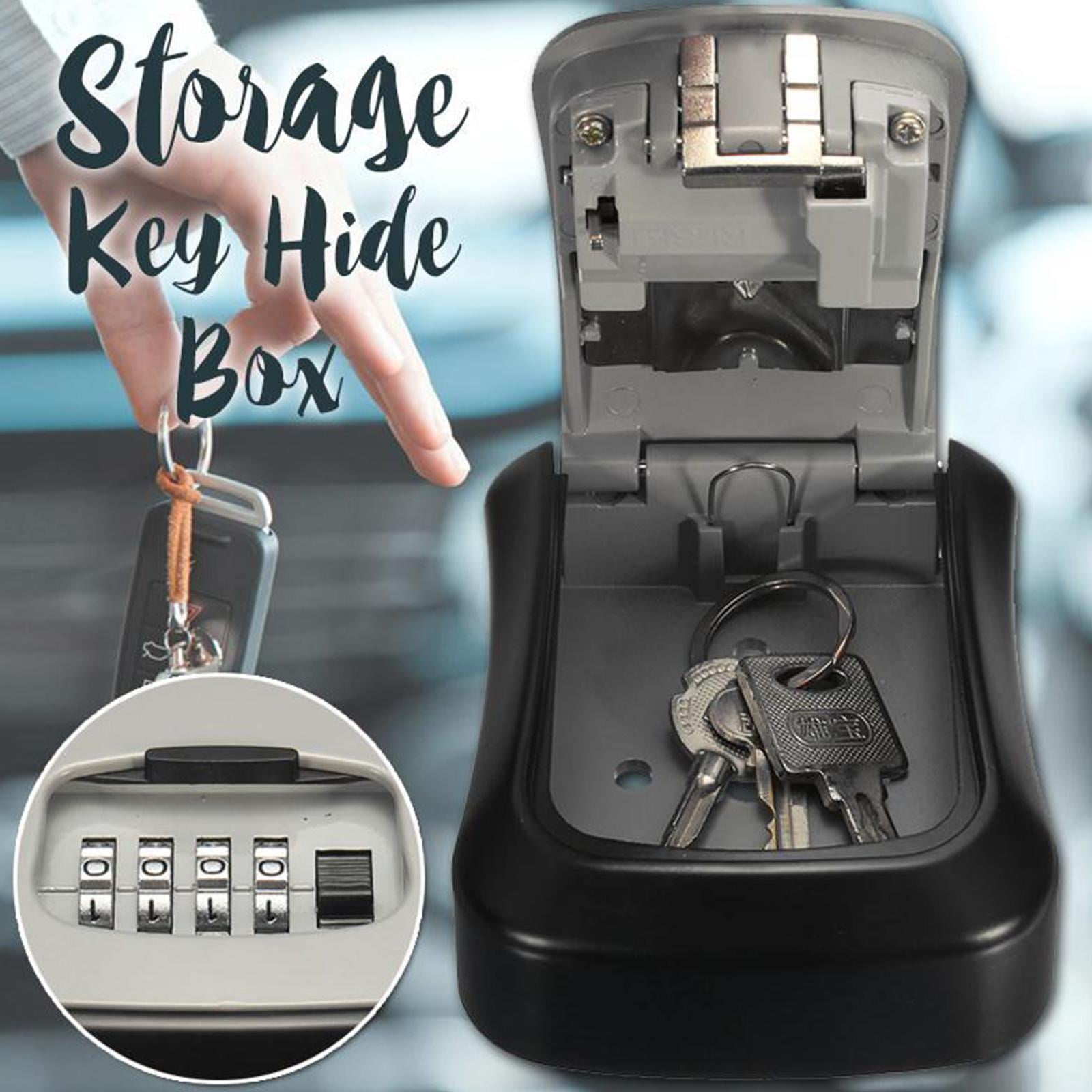 Misterolina Wall Mount 4 Digits Combination Waterproof Outdoor Key Hider Safe, Black/Gray, 11.5 X 9.5 X 4 cm - Image 6