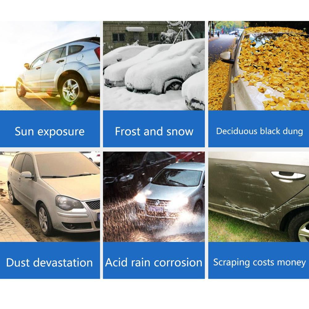 Waterproof Car Cover All Weather for Automobiles, Outdoor Sun UV Rain Dust Wind Snow Protection for sedan - Image 3
