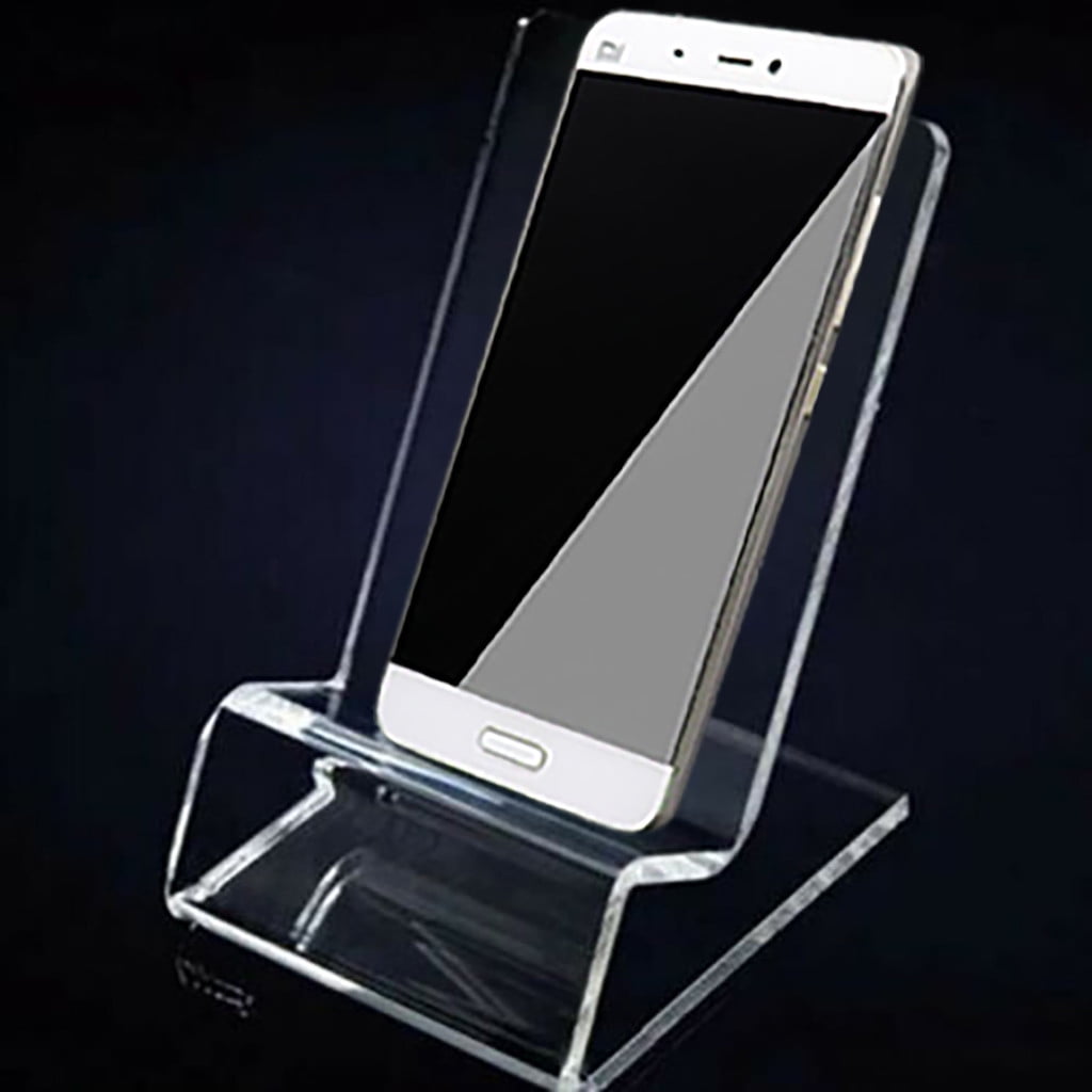 Eguiwyn Mobile phone holder Mobile Holder Phone Stand Acrylic Display Rack Bracket Transparent Clear Mount Kitchen，Dining & Bar Rack Clear - Image 1