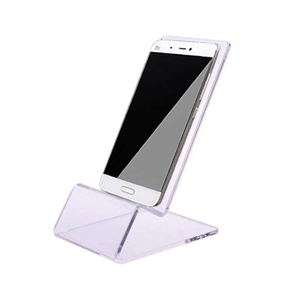 Eguiwyn Mobile phone holder Mobile Holder Phone Stand Acrylic Display Rack Bracket Transparent Clear Mount Kitchen，Dining & Bar Rack Clear - Image 5