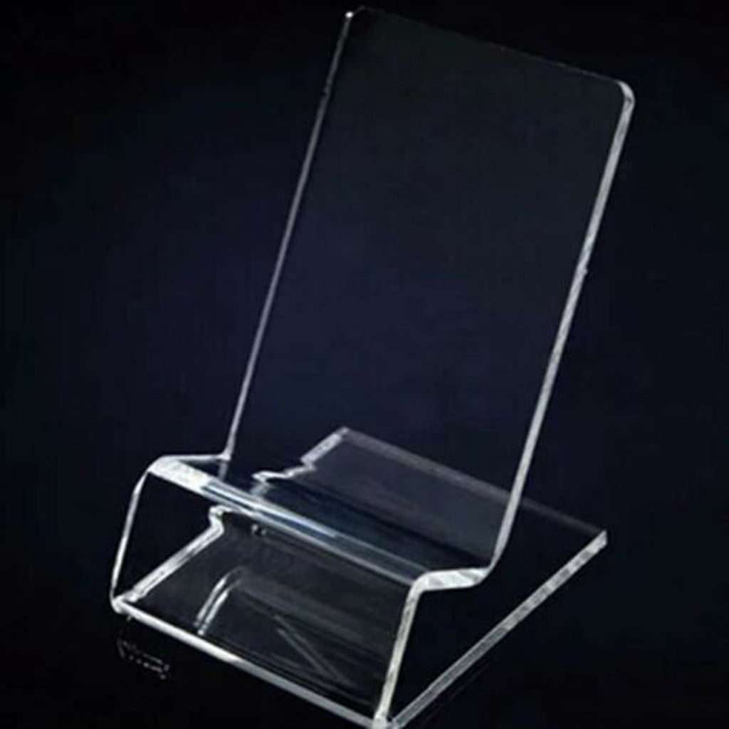 Eguiwyn Mobile phone holder Mobile Holder Phone Stand Acrylic Display Rack Bracket Transparent Clear Mount Kitchen，Dining & Bar Rack Clear - Image 6