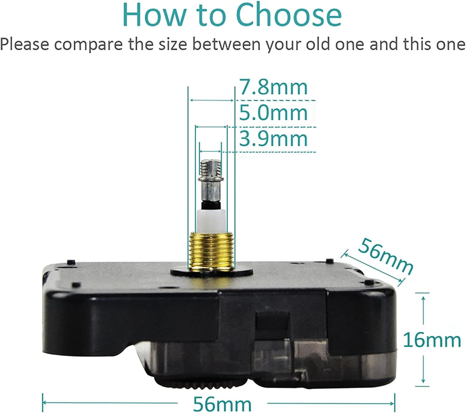 Quartz DIY Wall Clock Movement Mechanisms Battery Powered DIY Repair Parts Replacement - Image 2
