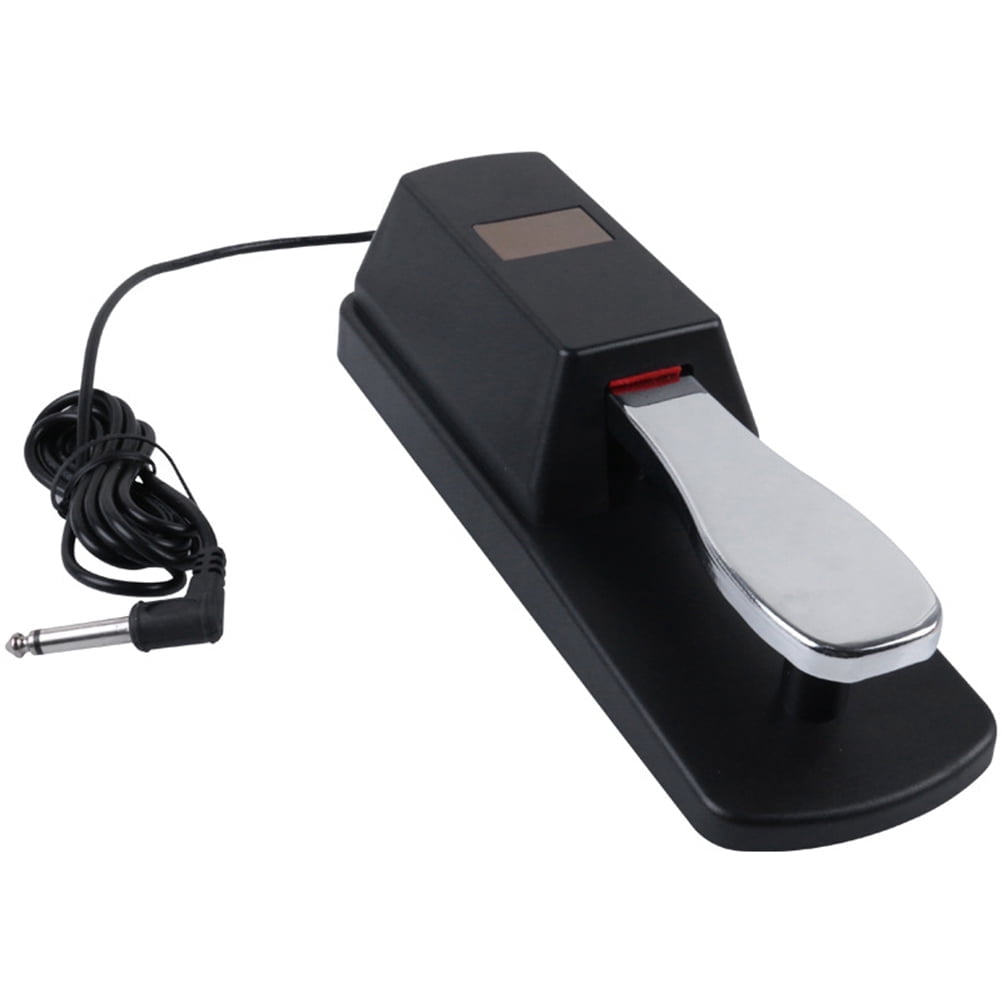 Sustain pedal for keyboard Universal Piano Keyboards Sustain Foot Pedal Durable Accessory for Electronic Keyboards Digital Piano (Black) 9.45