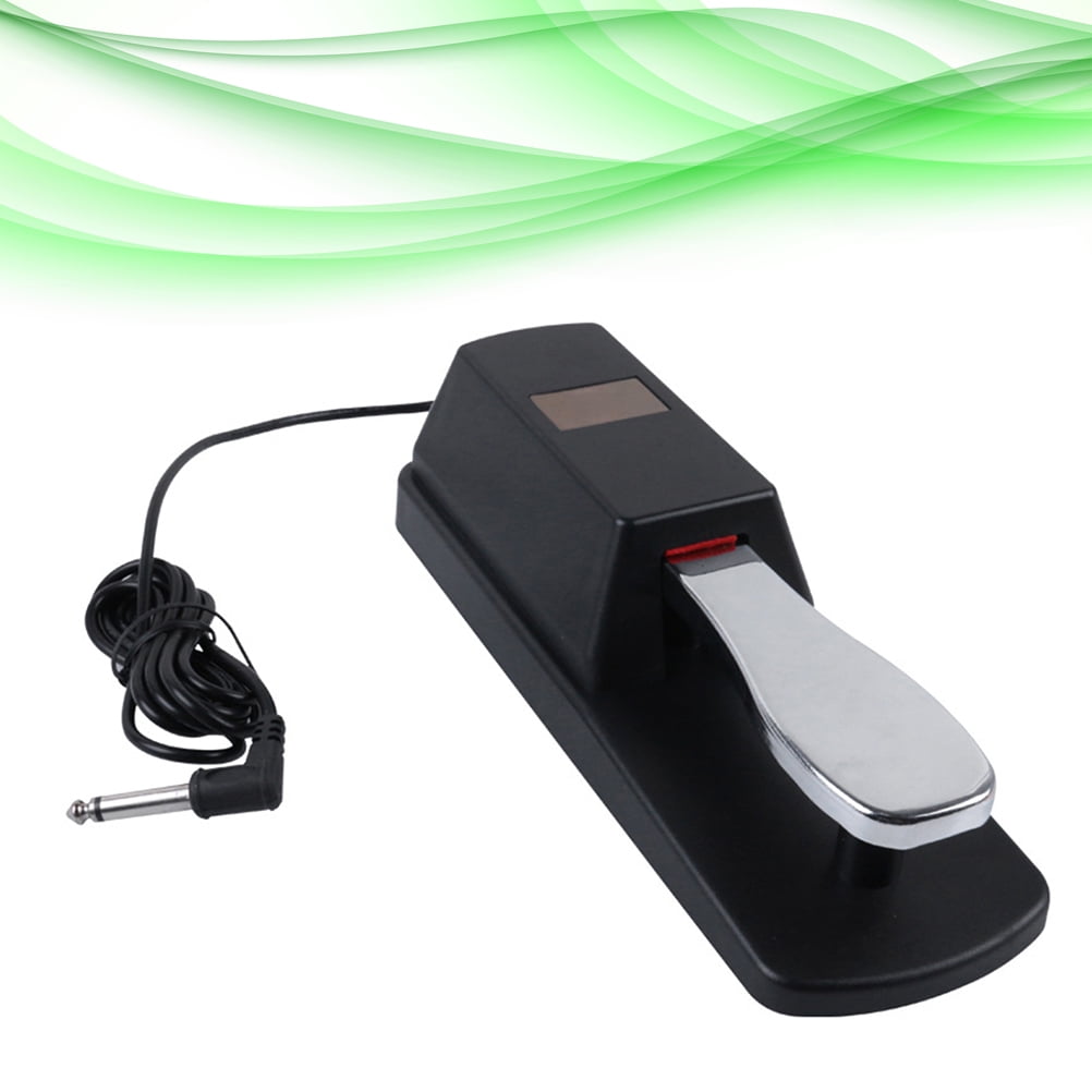 Sustain pedal for keyboard Universal Piano Keyboards Sustain Foot Pedal Durable Accessory for Electronic Keyboards Digital Piano (Black) 9.45