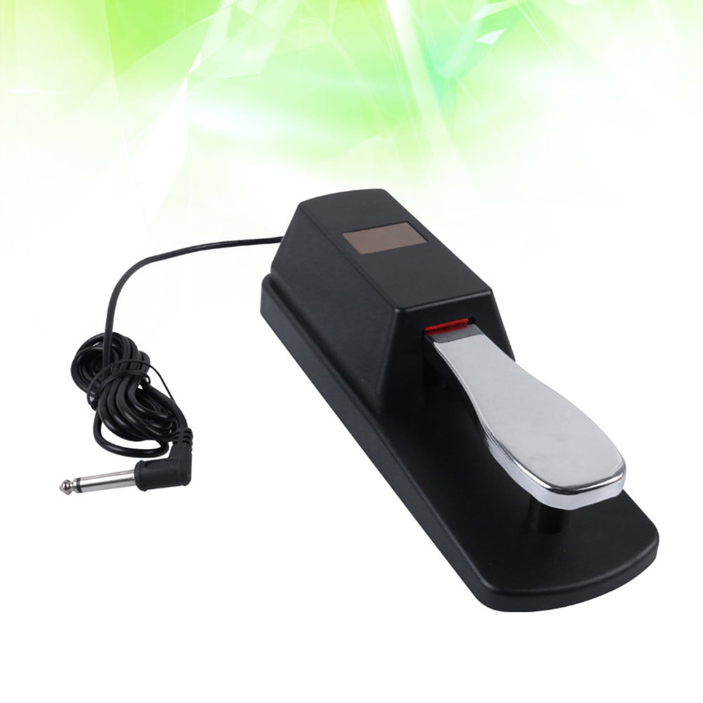 Sustain pedal for keyboard Universal Piano Keyboards Sustain Foot Pedal Durable Accessory for Electronic Keyboards Digital Piano (Black) 9.45