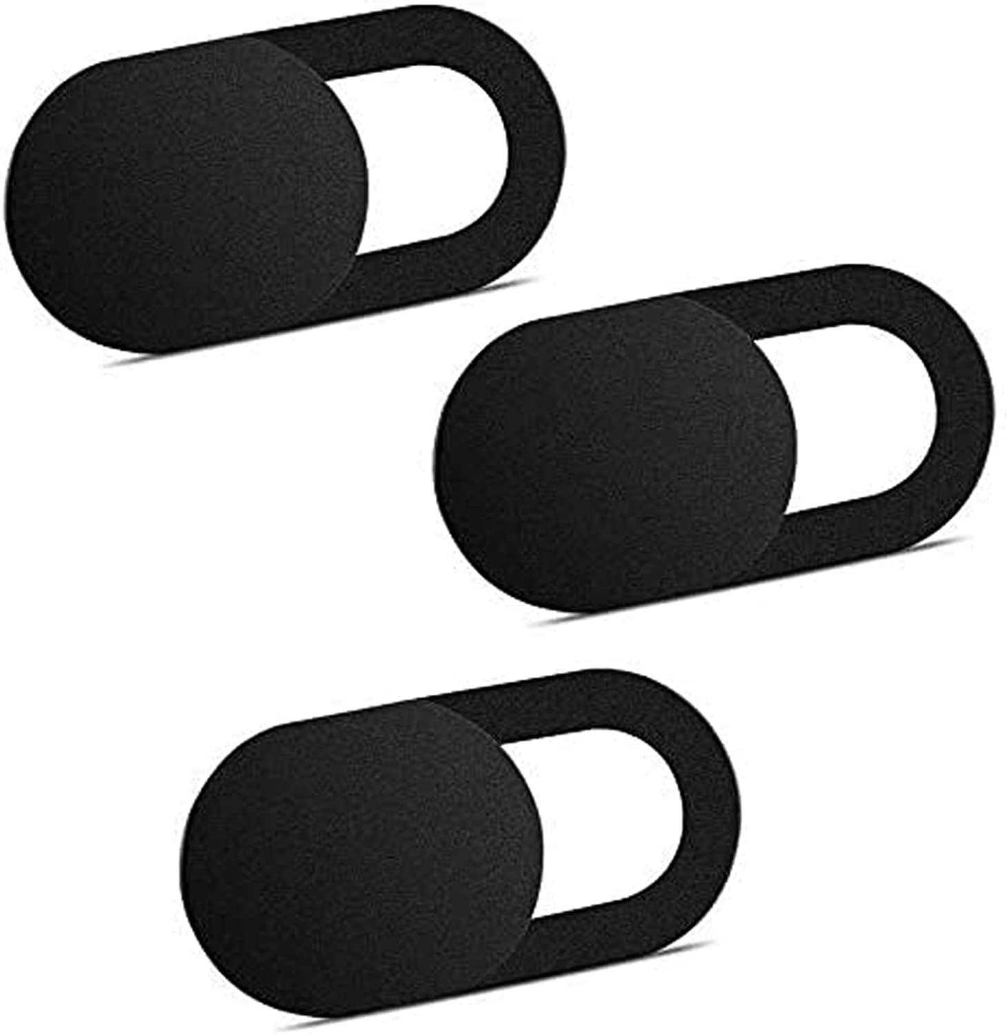 3 Pack Webcam Cover Slider for Privacy, 0.027in Ultra Thin Design Web Camera Cover Slide for Laptop, Desktop, PC, Tablet, Smartphone and More - (Black) - Image 1