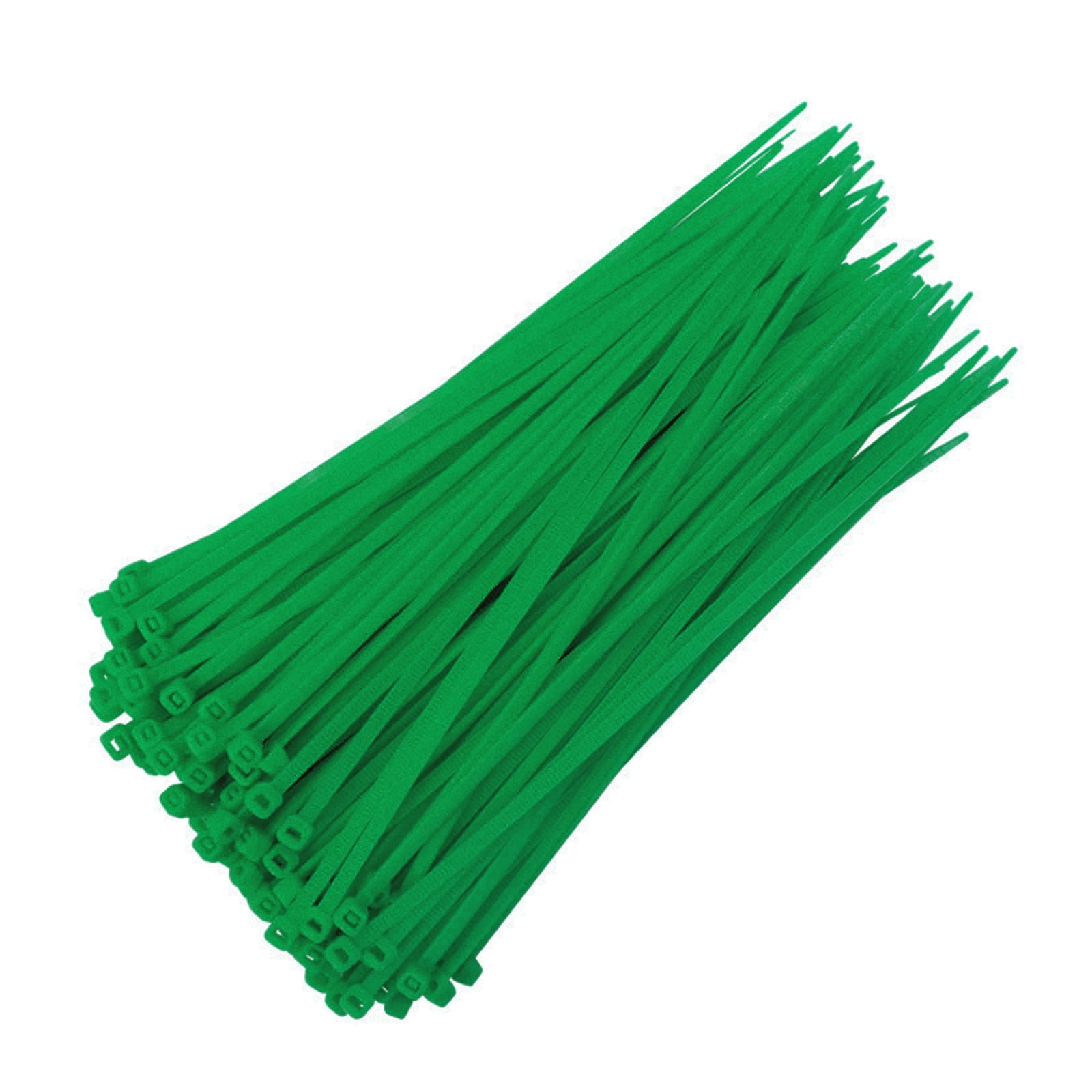 JWDX Sealing Strip Clearance 100Pcs Cable Zip Ties Heavy Duty 4 inch, Premium Plastic Wire Ties with 18 Pounds Tensile Strength Green - Image 1