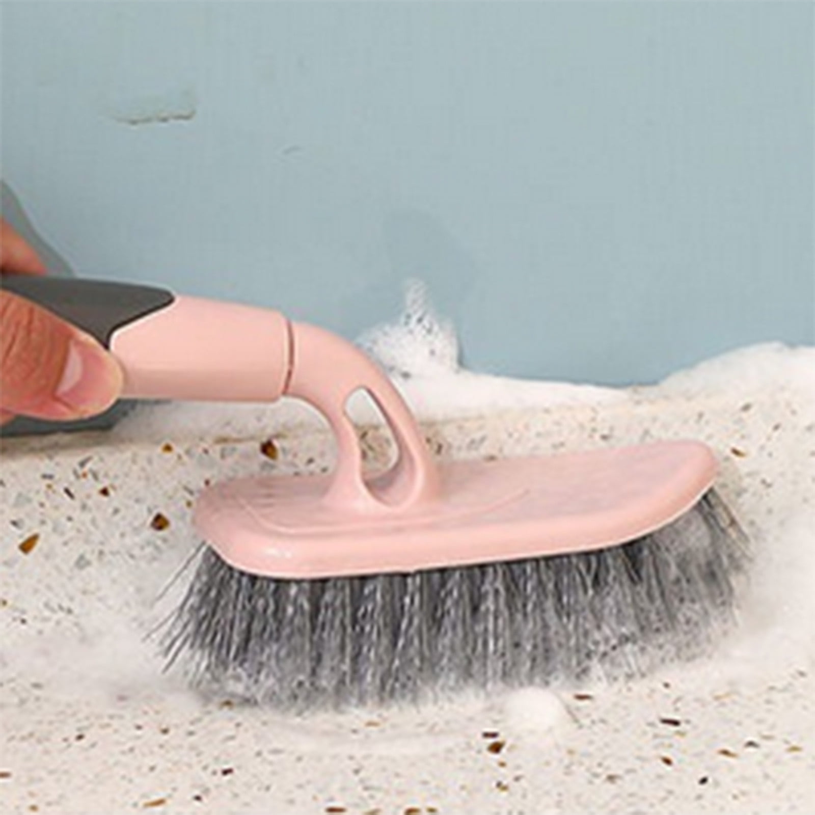 Clearance! JWDX Brush, Cleaning Brush, Floor Brush Hard Cleaning Brush Bathroom Floor Brush Hard Toilet Tile Brush Floor Brush Pink - Image 2