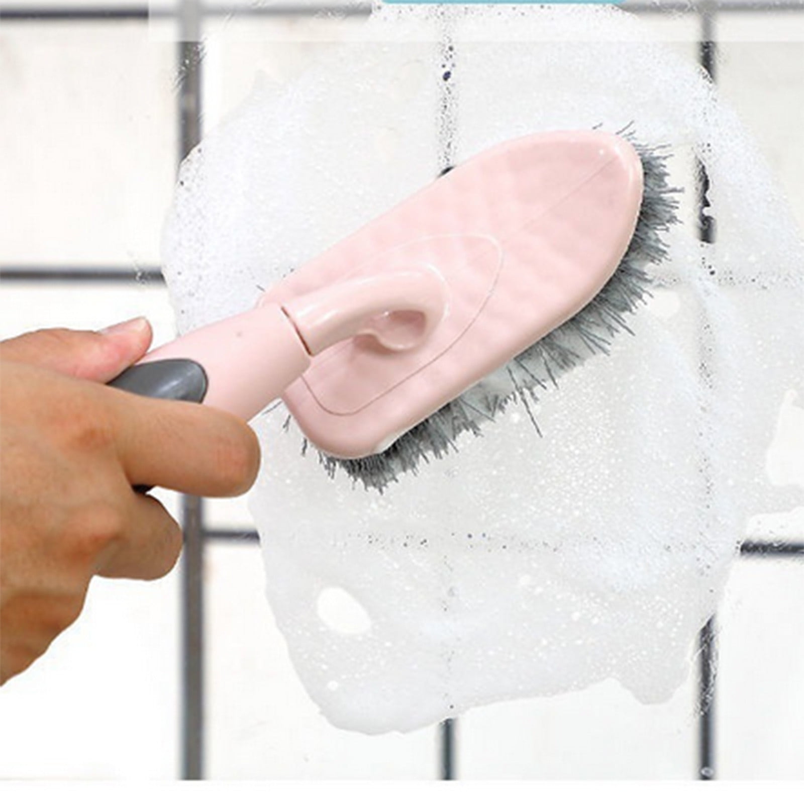 Clearance! JWDX Brush, Cleaning Brush, Floor Brush Hard Cleaning Brush Bathroom Floor Brush Hard Toilet Tile Brush Floor Brush Pink - Image 4