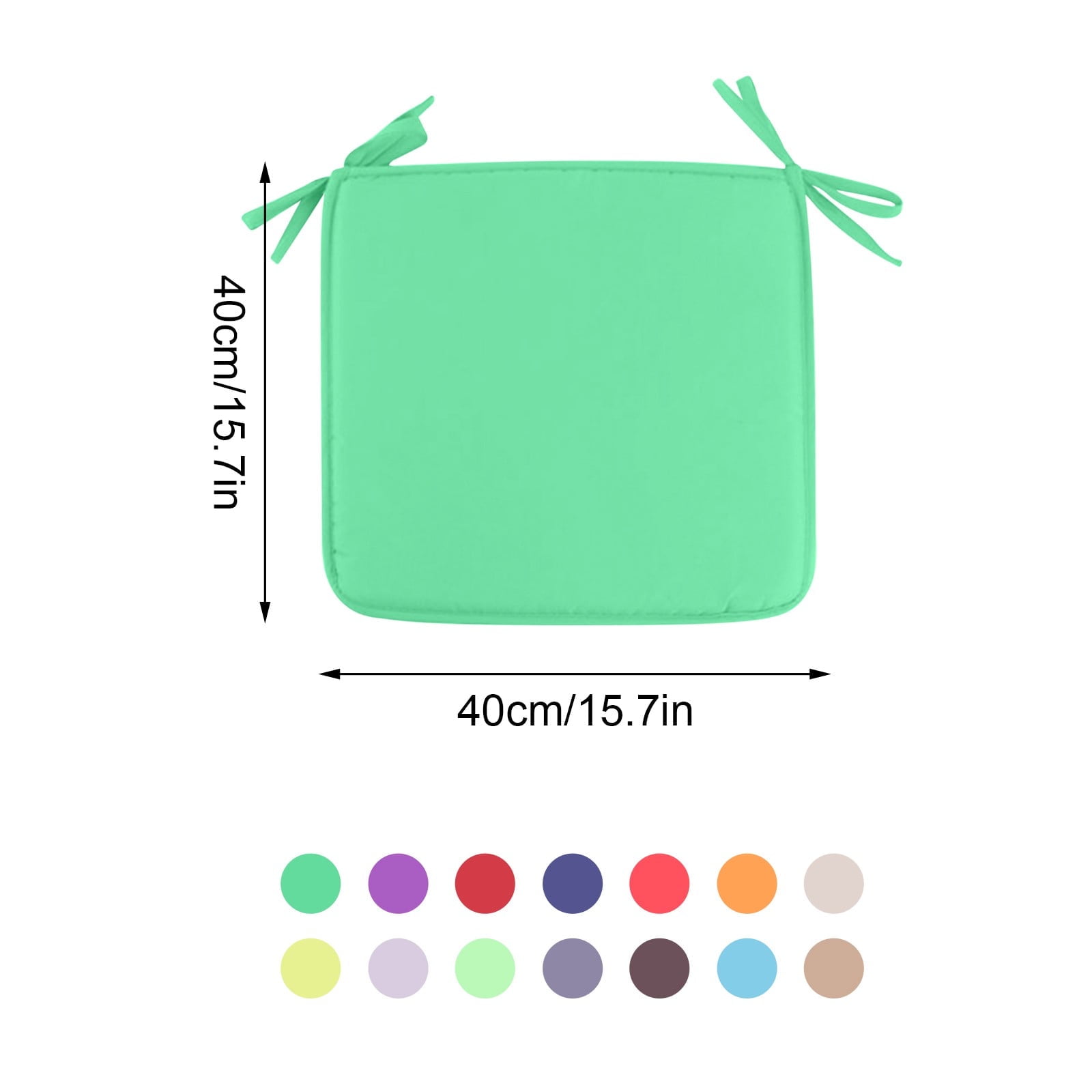Clearance! JWDX Cushion, Dining Chair Cushion, Clearance Square Strap Garden Chair Pads Seat Cushion for Outdoor Bistros Stool Patio Dining Room Yellow - Image 3