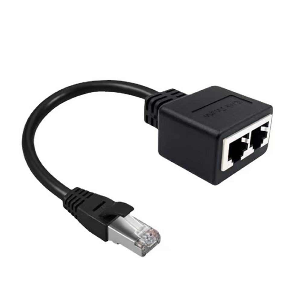 RJ45 Splitter Adapter Connector 1 to 2 Female Ports for CAT 5/CAT 6/CAT 7 LAN Ethernet Cables - Image 4