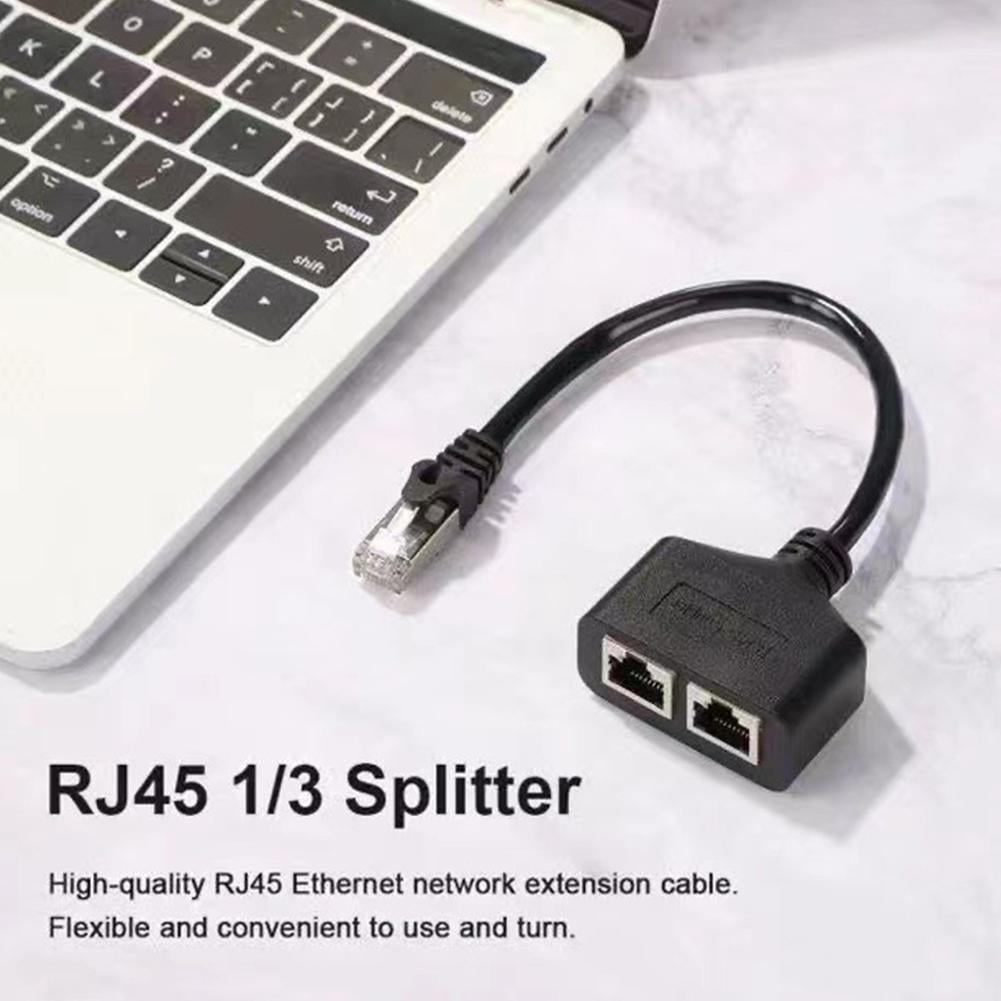 RJ45 Splitter Adapter Connector 1 to 2 Female Ports for CAT 5/CAT 6/CAT 7 LAN Ethernet Cables - Image 5