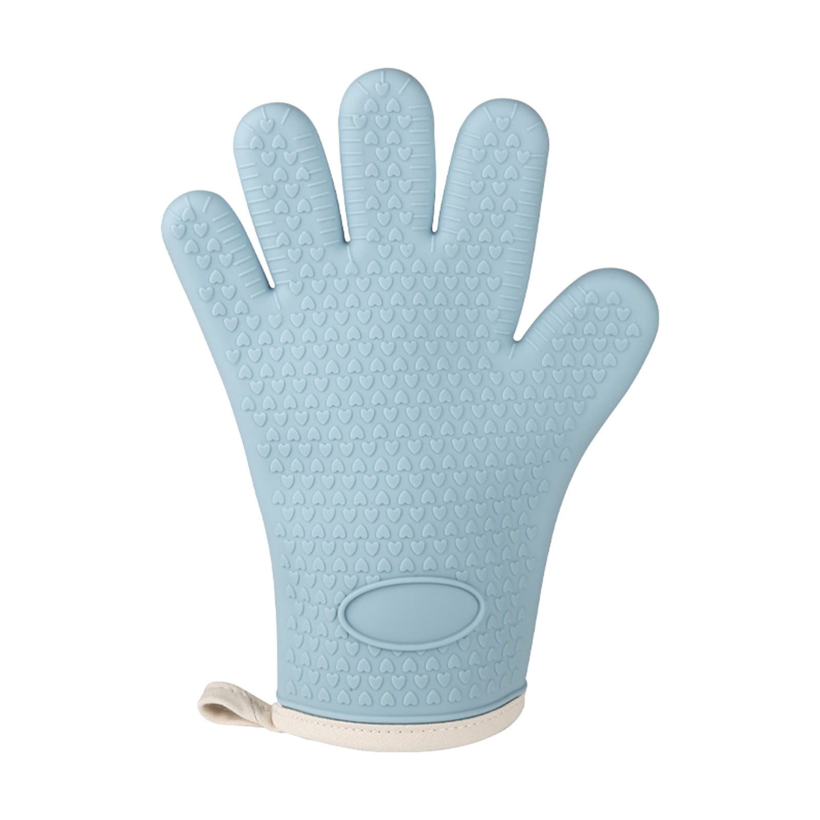 JWDX Oven Mitts, Oven Mitts and Pot Holders Sets Clearance, Heat Insulating Gloves Heat Resistants Gloves Silica Gel Kitchen Heat Insulation Oven Gloves Baking High Temperature Resistants Blue 01-Blue - Image 1