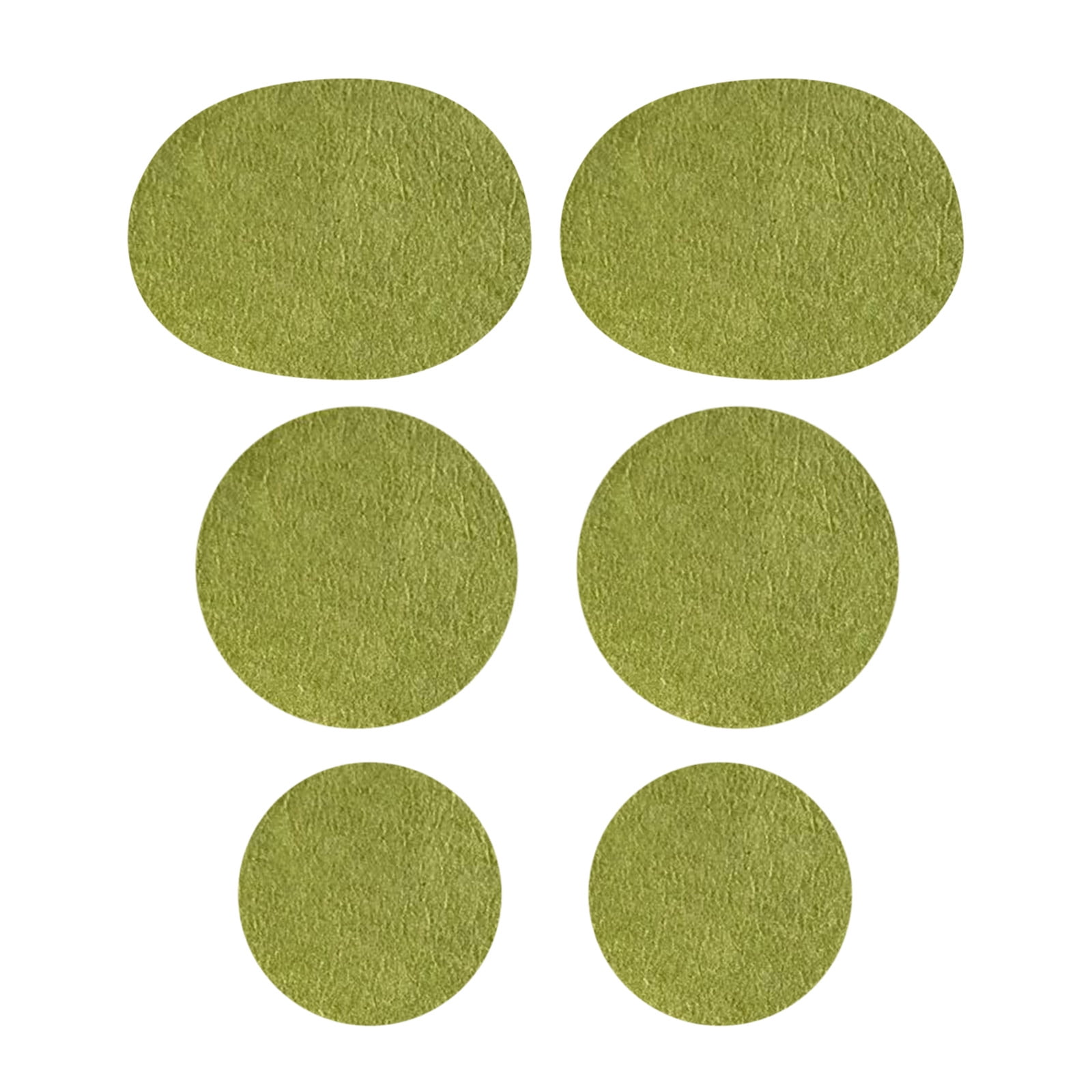 Eguiwyn Patch Stickers Heel Hole Repair Sticker 3 Pairs Self Adhesive Shoe Hole Patch Sticker Shoe Hole Repair Patch Sticker for Sneakers Leather Shoes High Heels G B-F - Image 1