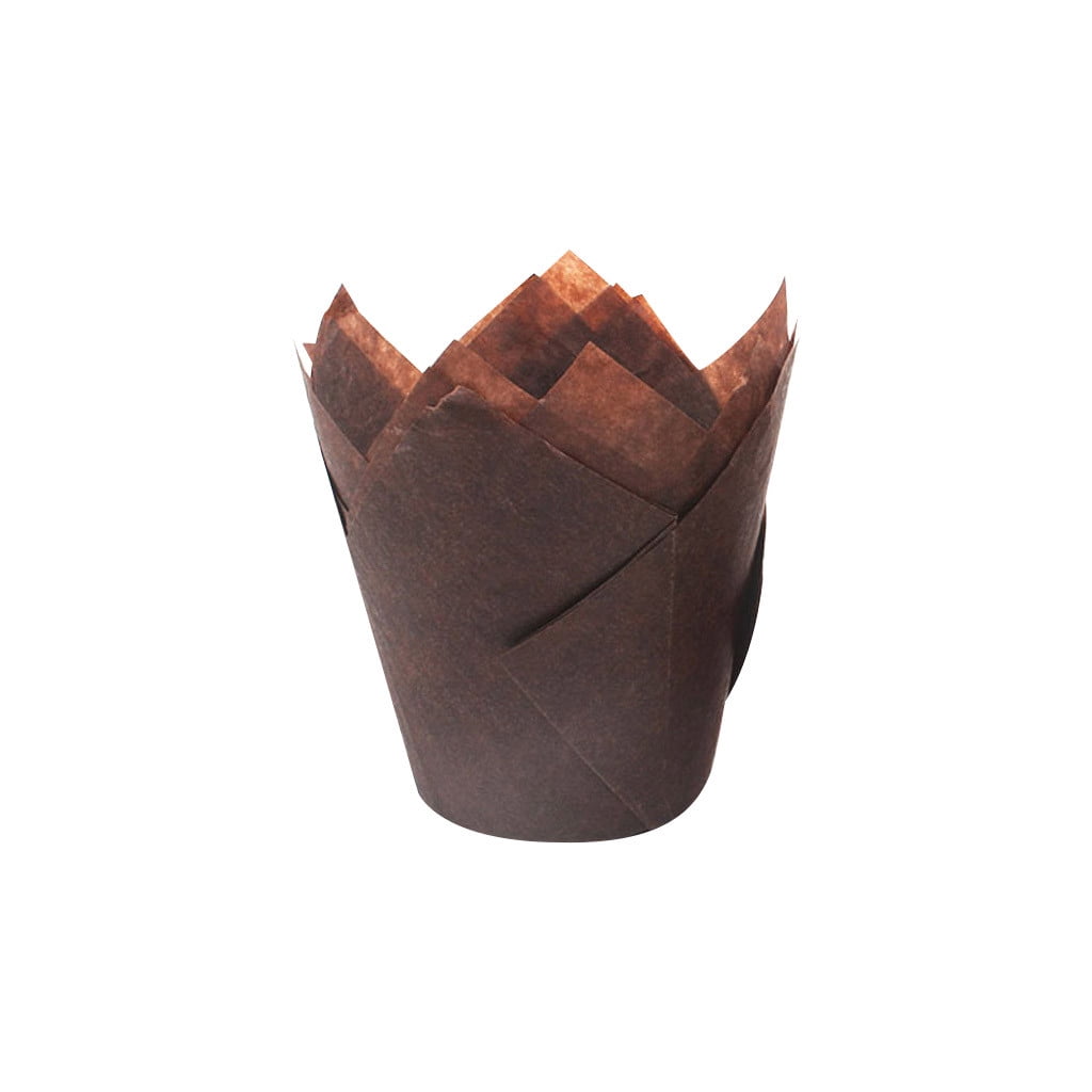 JWDX Tart Cup Clearance! Cupcake Liners Cup Paper Tuli Baking Wrappe Case Cake Muffin Cup Box, Egg Tart Cup Promotion Include 50+1Pc Cup Holder F - Image 1