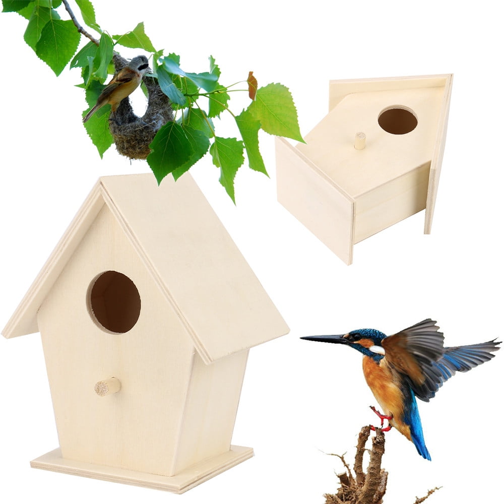 Clearance! Ttybhh Bird Feeders, Dox Box Box House Bird Box Bird House Bird Bird House Wooden Other Khaki - Image 2