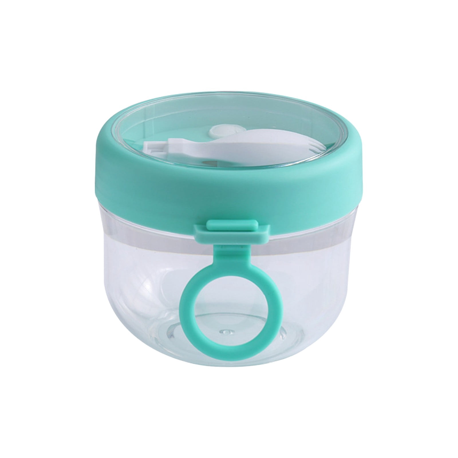 JWDX Kitchen, Kitchen Tools Clearance, Overnight Oats Jars Cereal Milk Container Leak Proof Oatmeal Jars Yogurt Containers with Lids Oatmeal to Go Container Pink Mint Green - Image 1