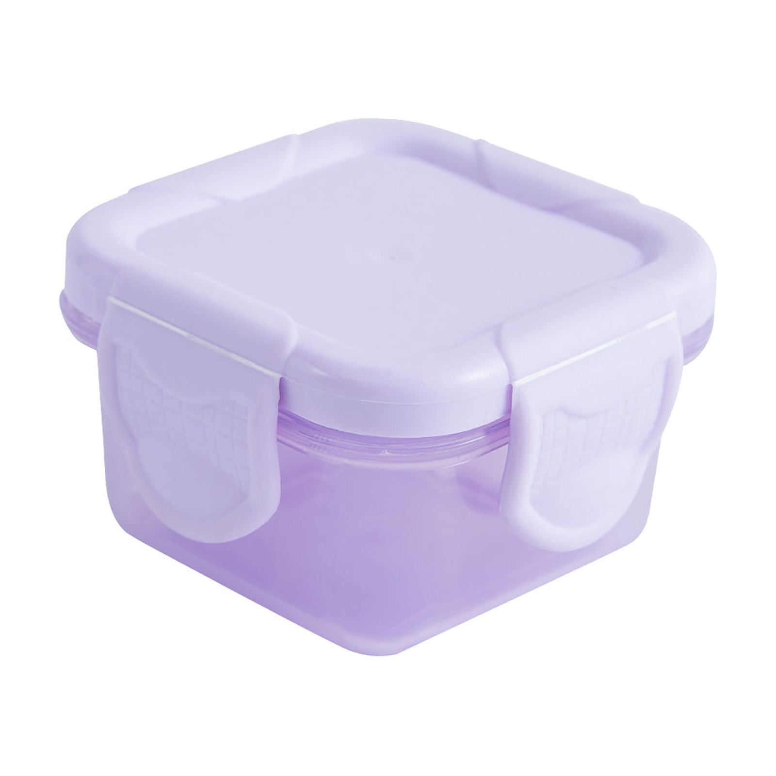 JWDX Kitchen, Kitchen Tools Clearance, Mini Plastic Food Storage Containers with Lids, Small Airtight Containers, Square School Lunch Containers for Children, Leftover Food Containers Purple - Image 1