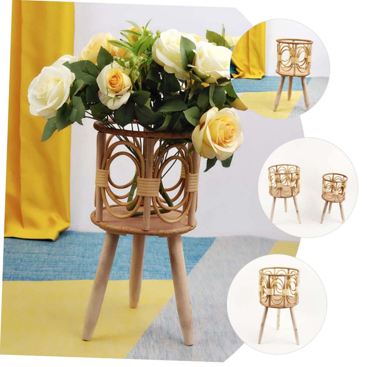 JWDX Flower Pots Clearance, Gardening Suppliesbalcony Household Plastic Flower Pot Resin Nordic Thicken Large Flower Pot, Suitable for Indoor and Outdoor Green Plant Planting White S1-B - Image 6