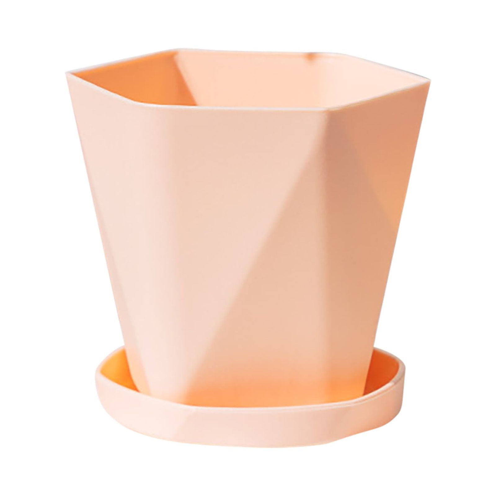 JWDX Flower Pots Clearance, Gardening Suppliesbalcony Household Plastic Flower Pot Resin Nordic Thicken Large Flower Pot, Suitable for Indoor and Outdoor Green Plant Planting White Z1-Pink - Image 1
