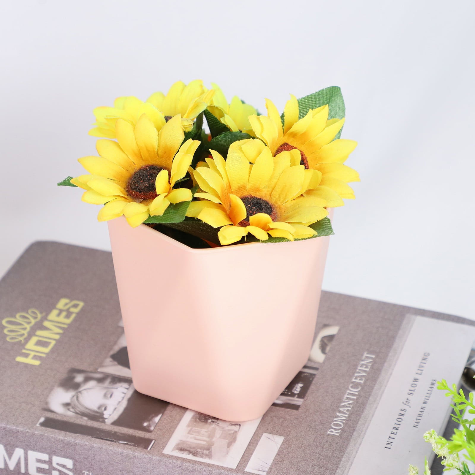 JWDX Flower Pots Clearance, Gardening Suppliesbalcony Household Plastic Flower Pot Resin Nordic Thicken Large Flower Pot, Suitable for Indoor and Outdoor Green Plant Planting White Z1-Pink - Image 5