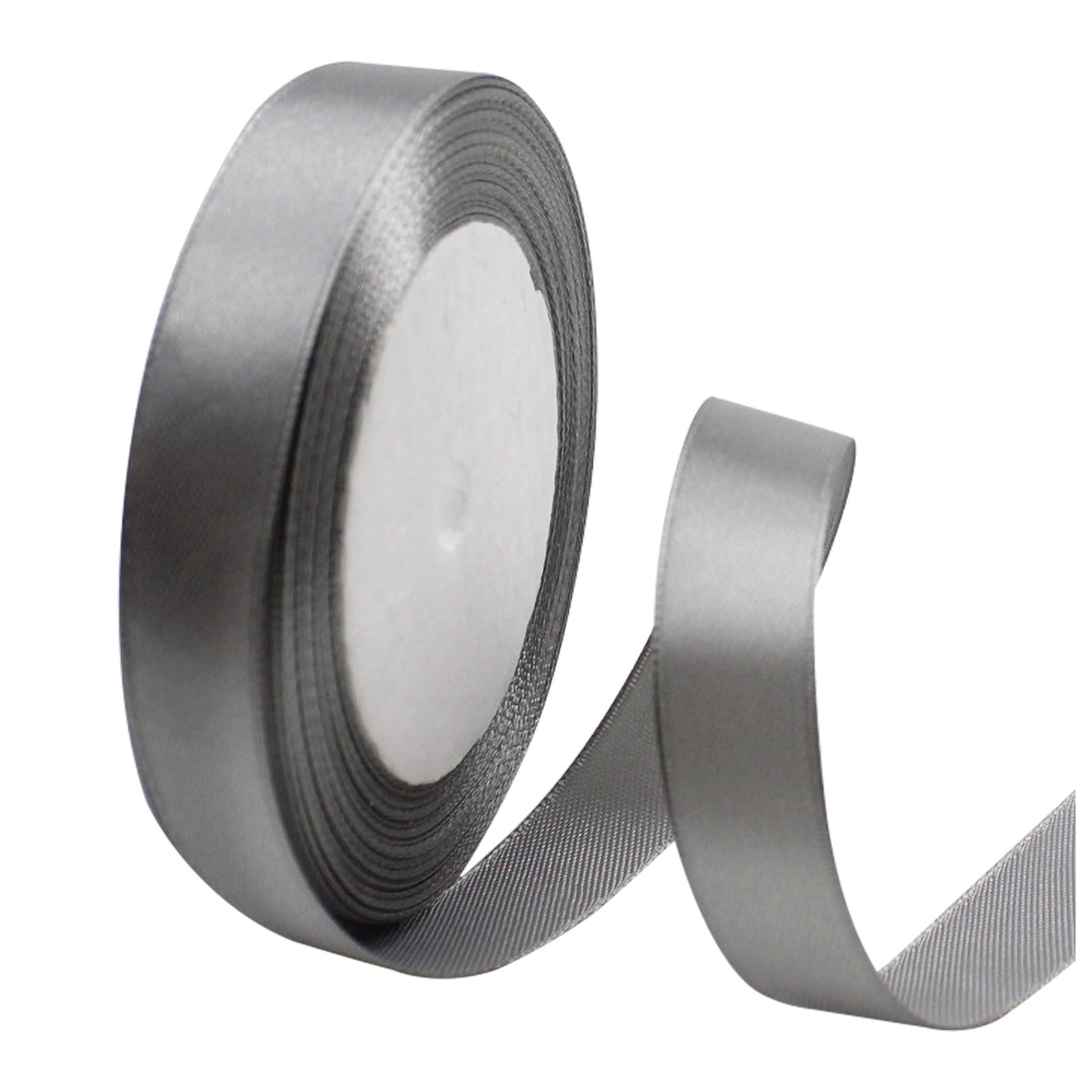 Jwdx Ribbon Clearance, Gift Ribbon Promotion! Decorative Gift Silk Bandwidths And Ribbons Fabric Ribbons for Wedding, Christe Silver Z4-Silver - Image 2