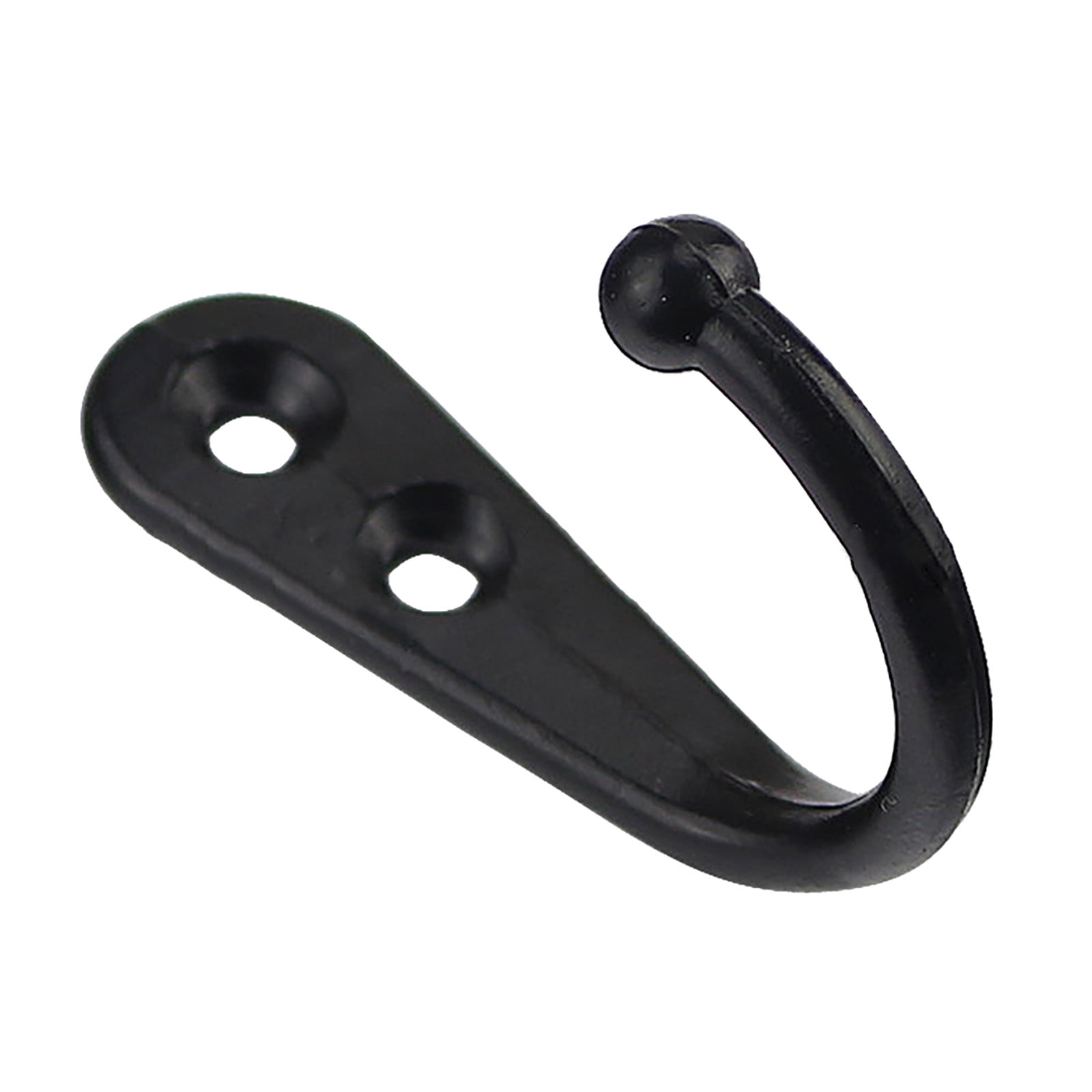 JWDX Black Wall Hooks, Hooks Clearance, 6Pcs Black Wall Hooks With Screwsand Anchor for Key, Towel, Hat (U Shape) A - Image 4