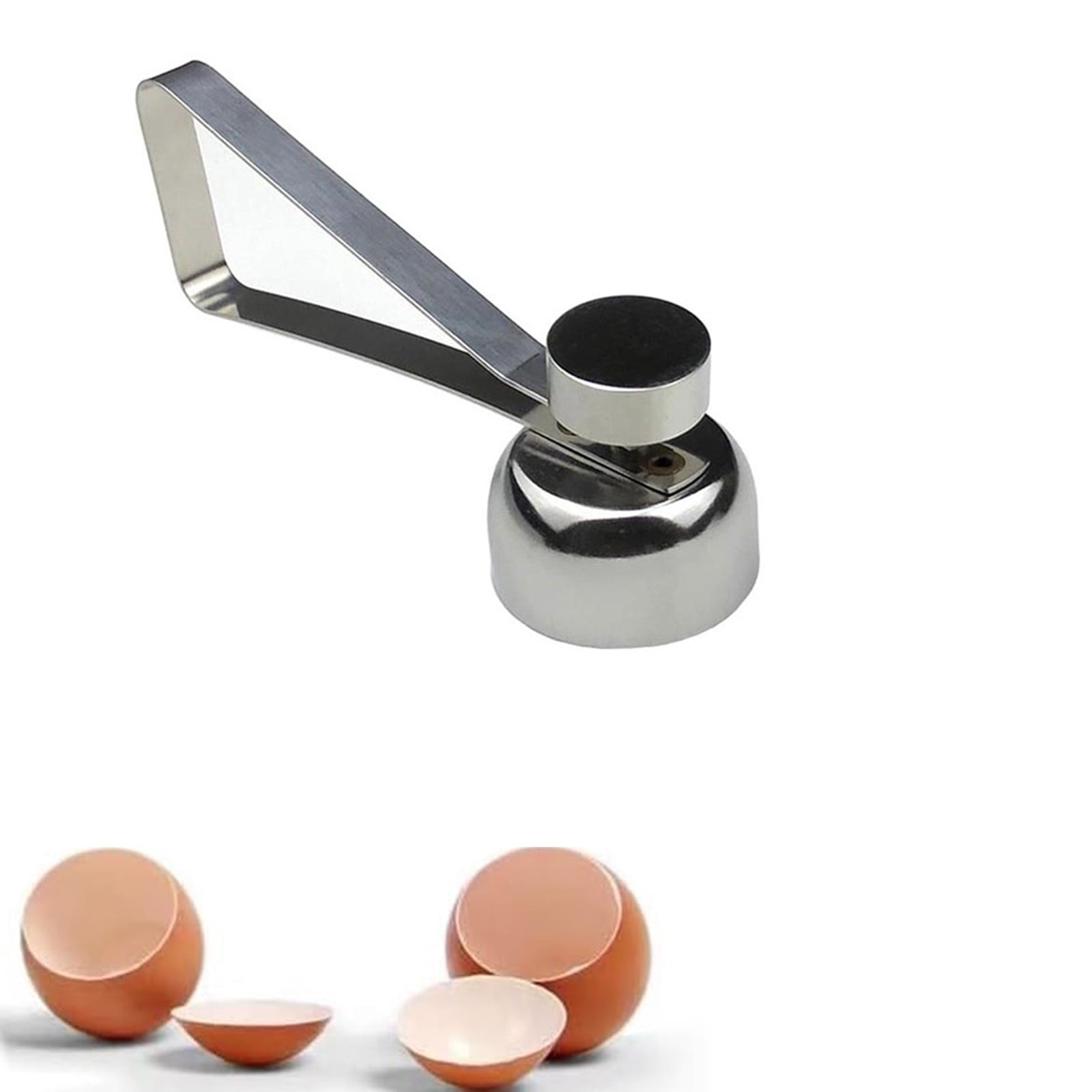 Clearance! JWDX Sheller Sheller, Cooking Utensils Promotion, Eierschalensollbruchstellenverursacher German Egg Opener Egg Topper Tool Soft Boiled Egg Cutter Eggshell Opener Kitchen Silver - Image 5