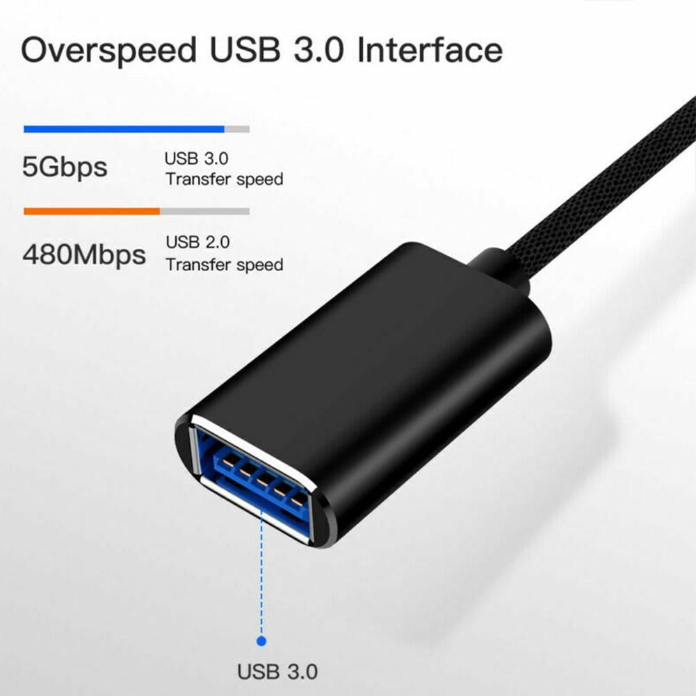 6 ft USB Extension Cable, USB A to A Charging Power Cord (Male to Female) - Image 3